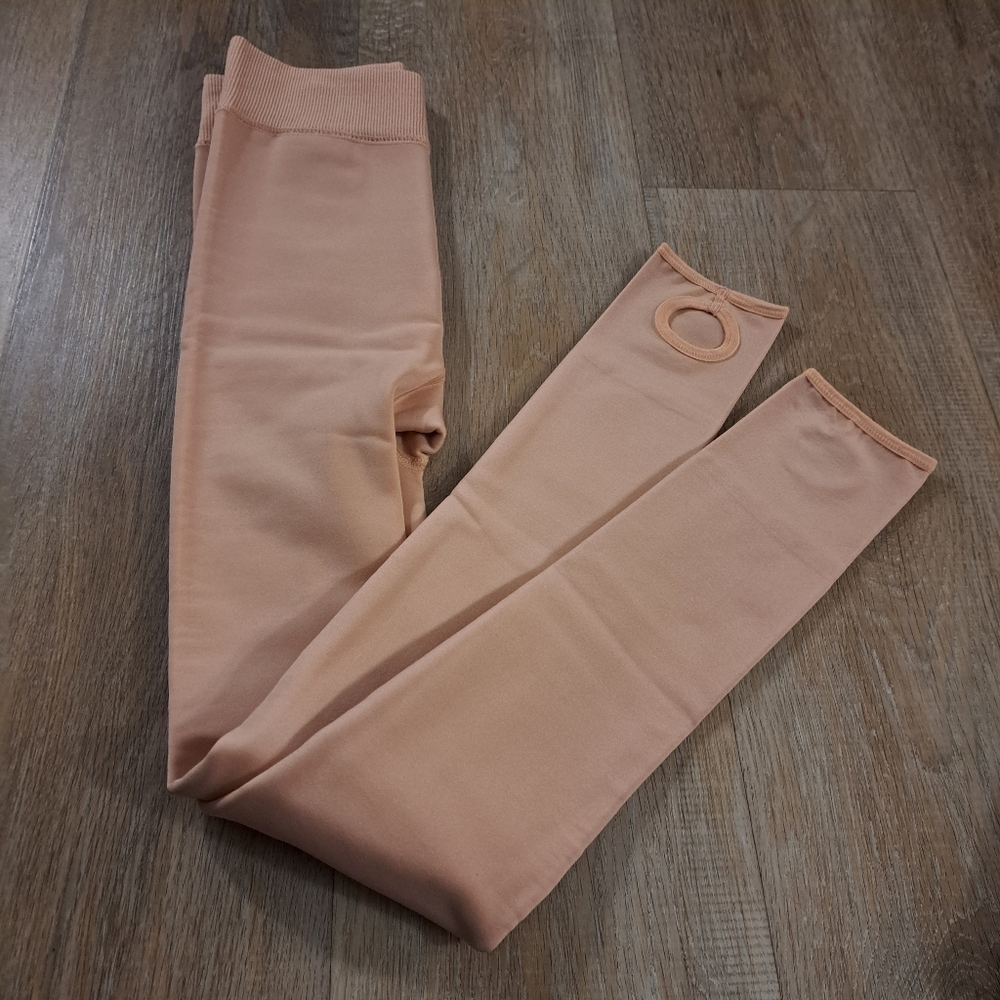Beige/Tan Fleece Lined Women's Tights New